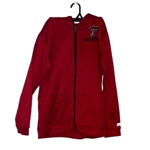 Kids Texas Tech Red Raiders Red Zip-Up Hoodie. Size XL 14/16